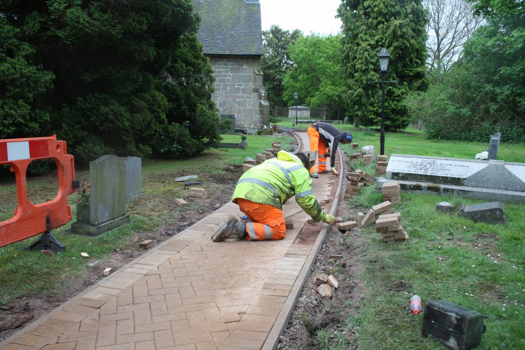 Block Paved Church Pathway Project